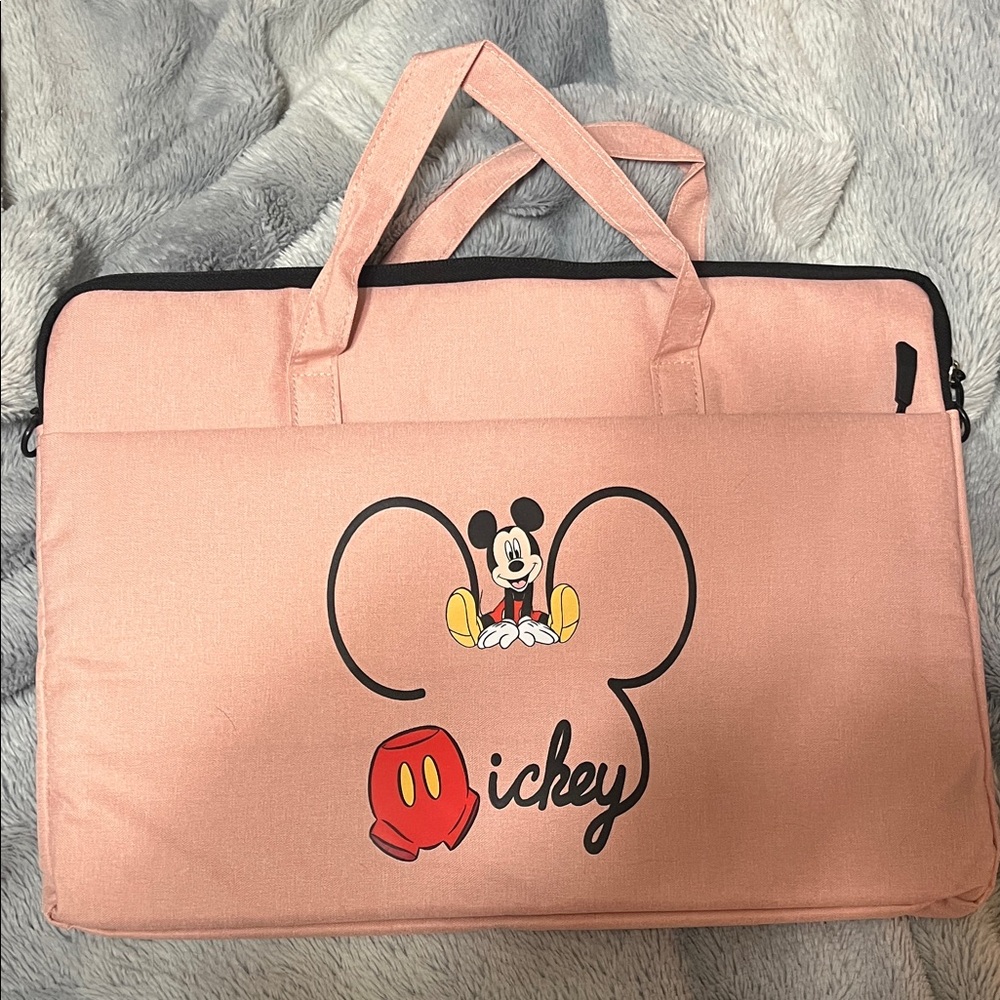 Pink Disney Mickey Mouse Laptop Bag